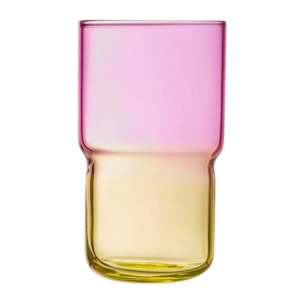 6 verres à eau jaune/rose 32 cl Candy Mix - Luminarc