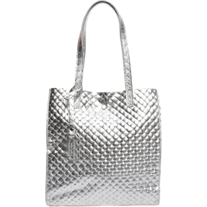 Borsa a tracolla Anna Luchini Argentato