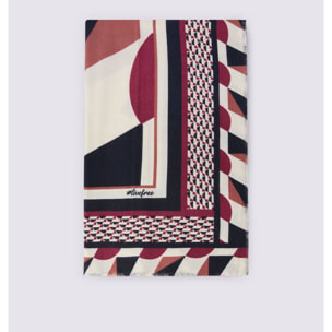 Fiorella Rubino - Foulard lungo con stampa geometrica - Bordeaux