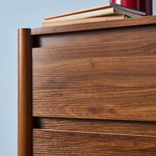 Table de chevet décor bois 2 tiroirs (lot de 2) HARMONY