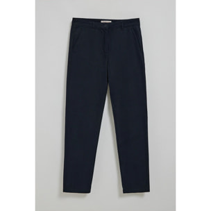 Pantaloni chino May blu marino con ricamo sulla tasca minimal Polo Club sulla tasca