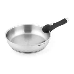 3 poêles 20 24 28 cm amovible inox 18 8 induction