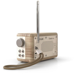 Radio DAB PURE Classic Mini Cotton White/Oak