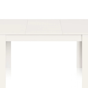 Mesa de comedor extensible Danna 140 Blanco Brillo