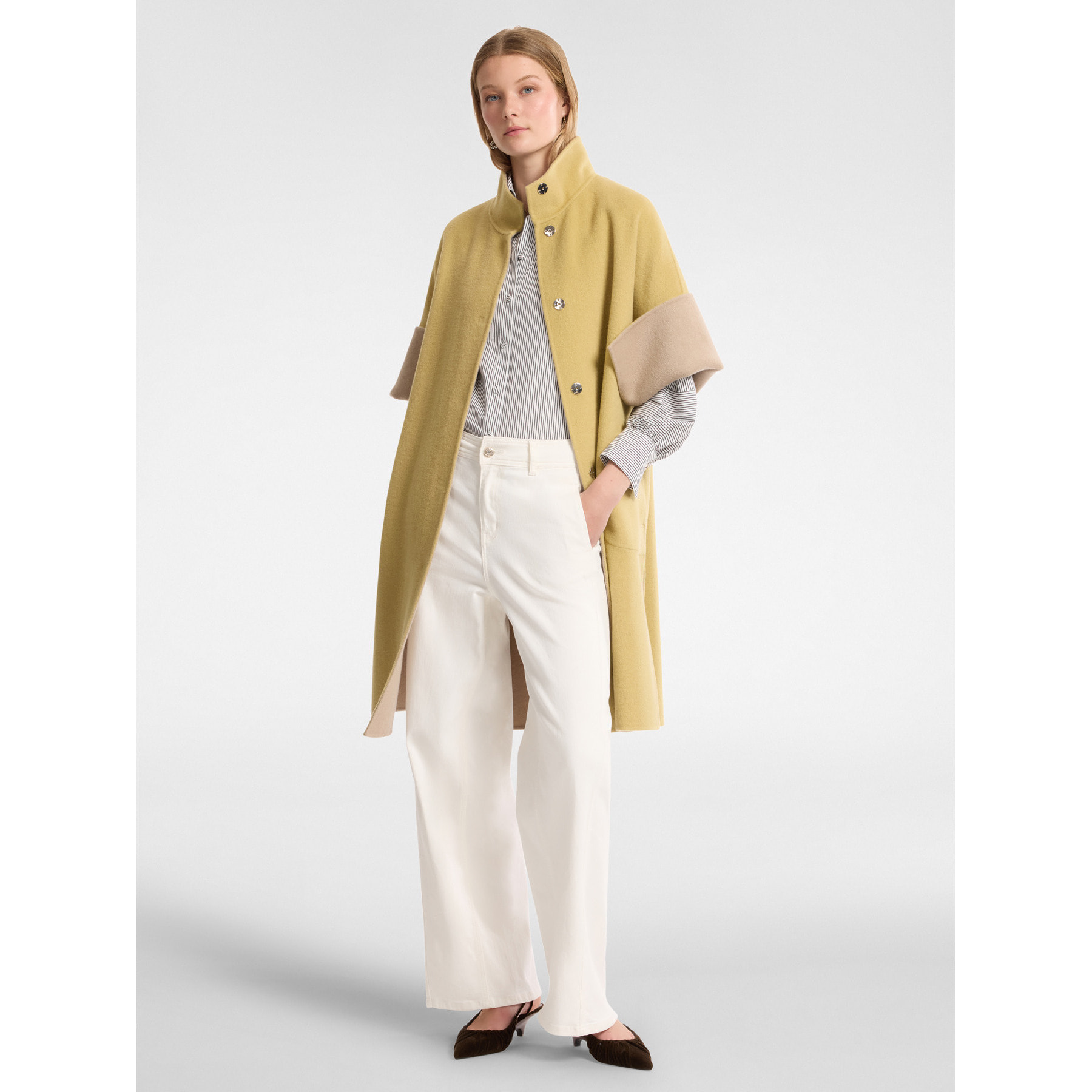 Elena Mirò - Pantaloni wide leg - Bianco