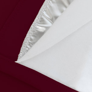 Rideau Grande hauteur Phonique Thermique et Occultant 'Moondream' - Rouge foncé