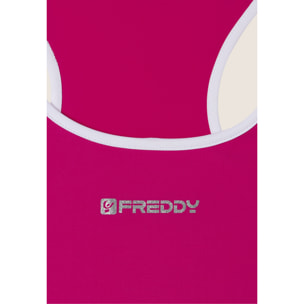 Reggiseno Sportivo con Supporto Medio e bordature a contrasto