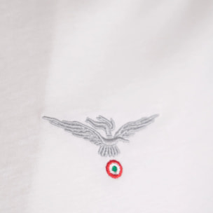 T-shirt Esercito bianca in cotone uomo