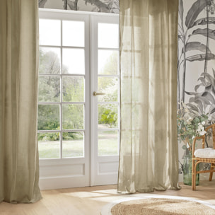 Voilage "Paxta" 135x240cm beige lin