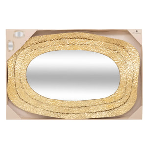 Miroir "Brenda" doré 89x58cm