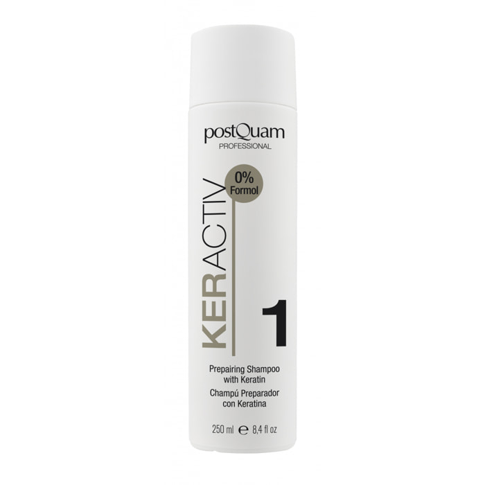 Shampooing reparateur avec keratine 250 ml.