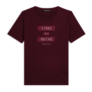 T-shirt da donna con grafica e slogan motivazionale
