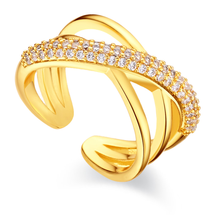 Anillo Meele acabado oro amarillo 18k