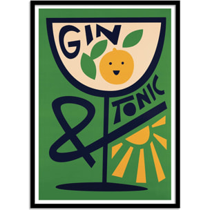 Affiche - Gin Tonic - Fox and Velvet
