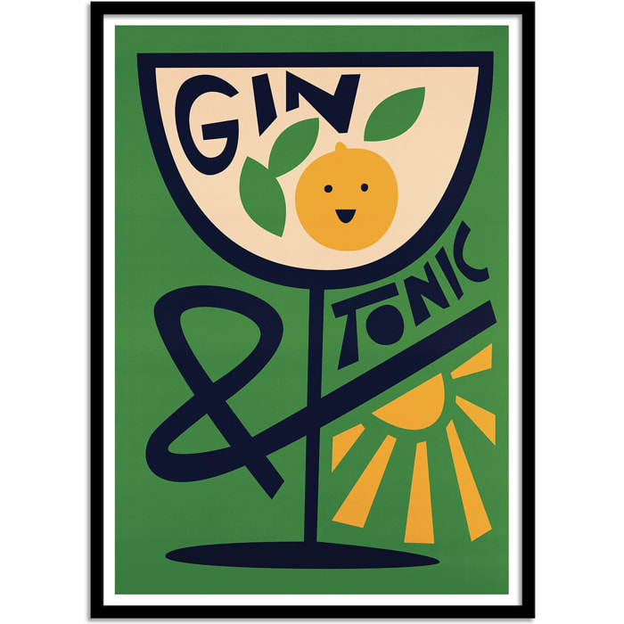 Affiche - Gin Tonic - Fox and Velvet
