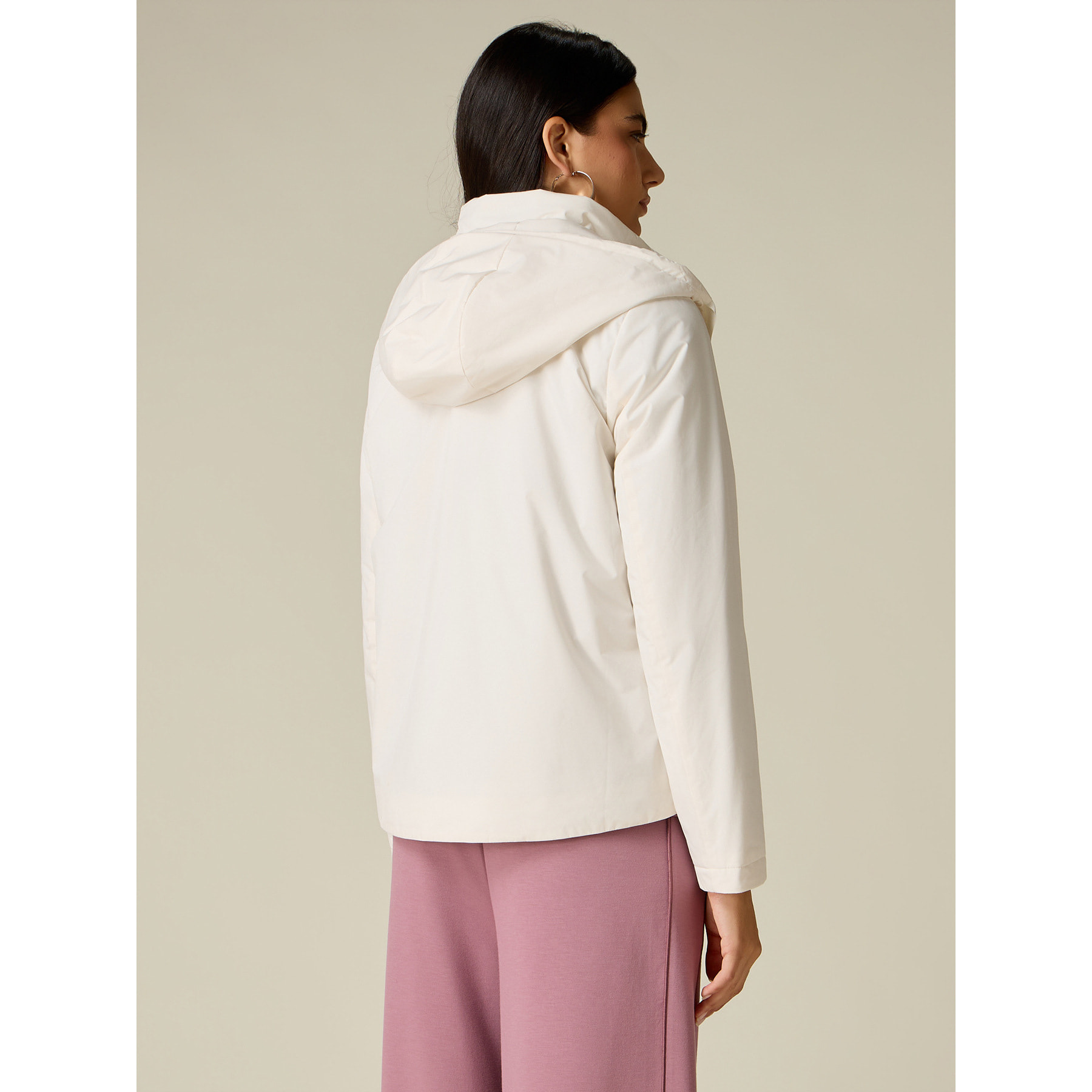 Oltre - Piumino lightweight liscio packable - Bianco