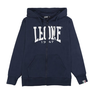 Sudadera infantil básica de invierno con capucha y cremallera Leone 1947