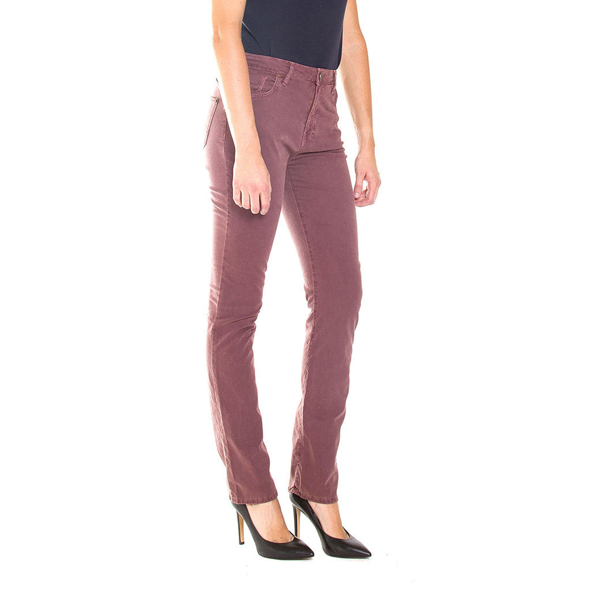 PANTALONE IN GABARDINA MOD.753 . Vita alta e gamba confortevole.