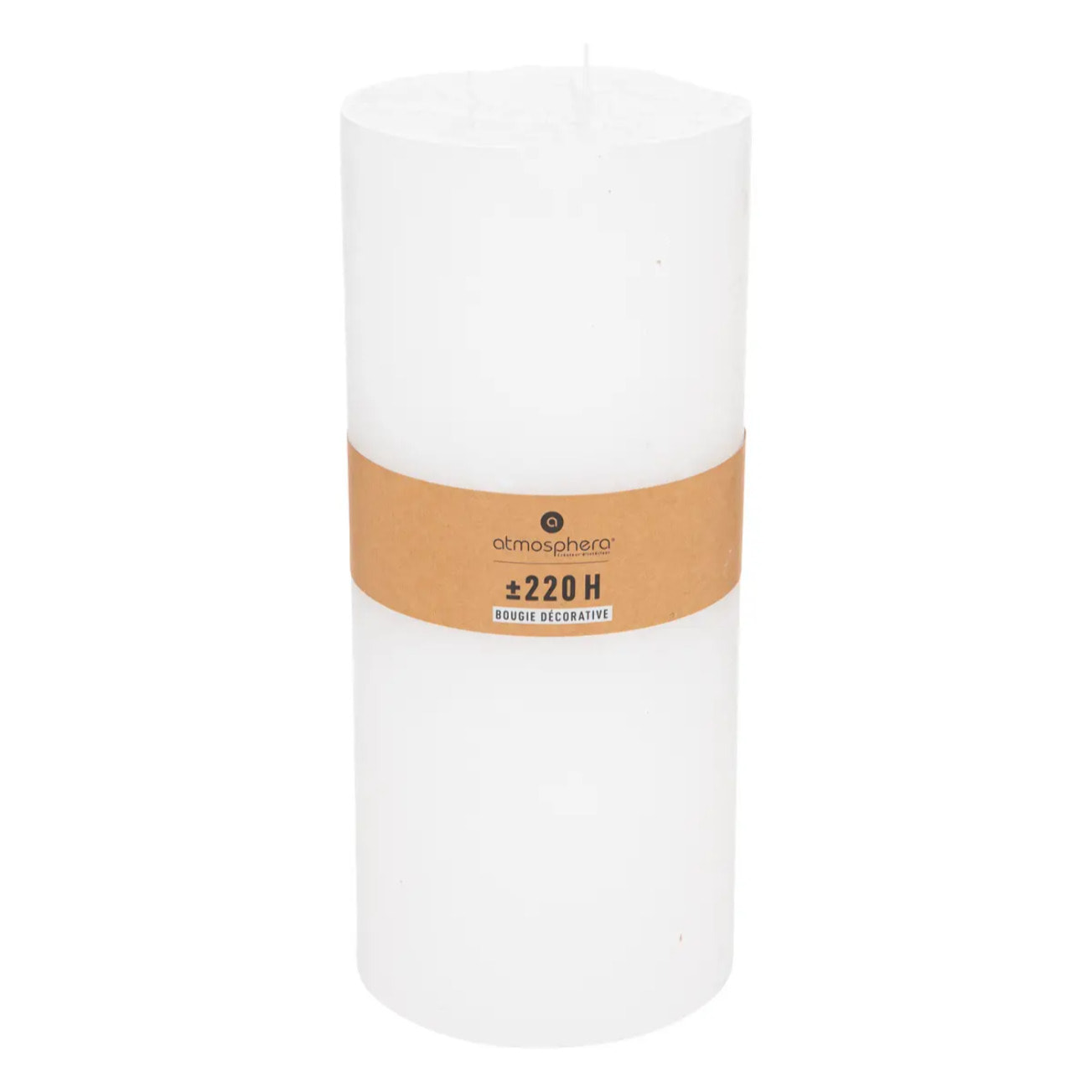 Bougie rustique - 3 mèches - blanc - 4 - 3kg