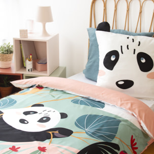 Parure de lit enfant 100% microfibre - PANDA