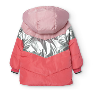 Parka reversible de bebé niña
