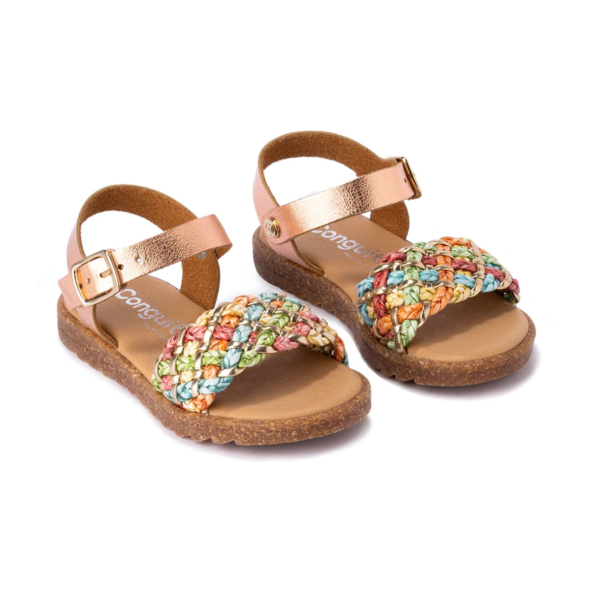 Sandalias de Niña Hebilla en Multicolor