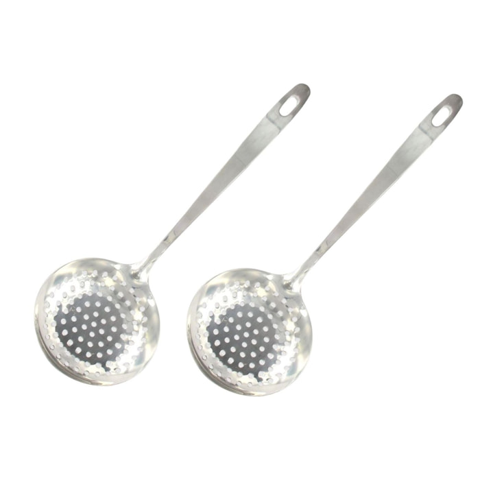 Ensemble de 2 Ecumoires inox 32 cm Fackelmann Oxford