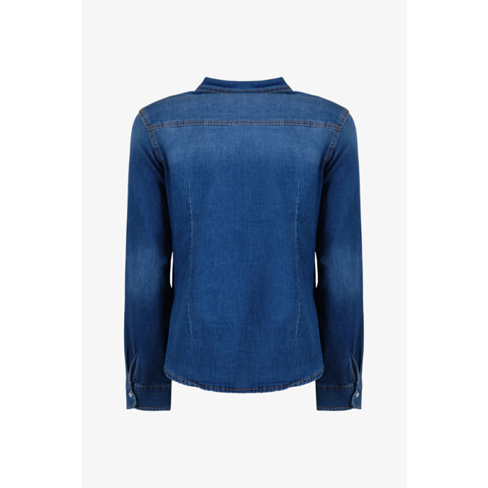 Camicia Esercito con tasche denim donna