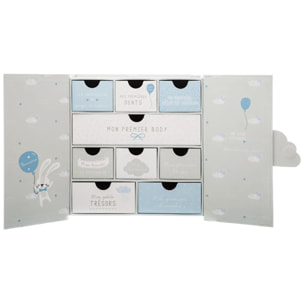 Coffret de naissance souvenirs nuage 9 tiroirs PPR
