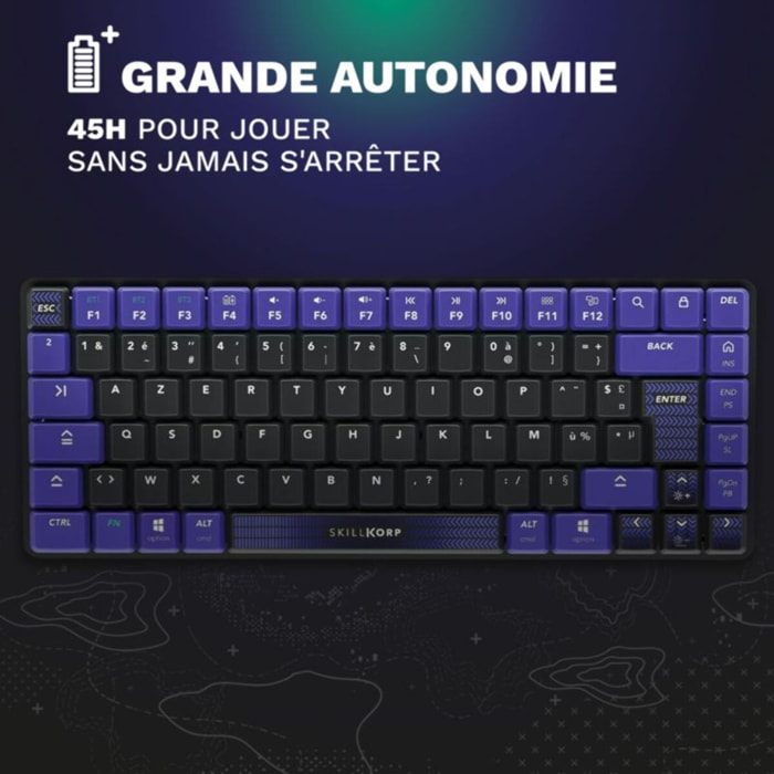 Clavier gamer sans fil SKILLKORP K20 Ultimate