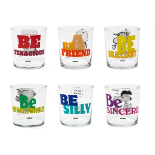 Set 6 Verres Excelsa – Peanuts Be, Verre Multicolore