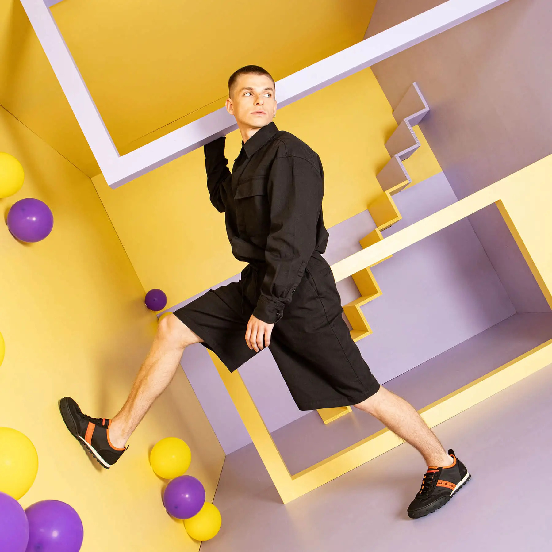 Zapatillas 1109 NYLON WHITE-PISTACHO/CROSS SKY color White-pistacho