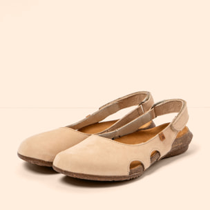 Sandalias N413 NOBUCK CREAM / WAKATAUA color Cream