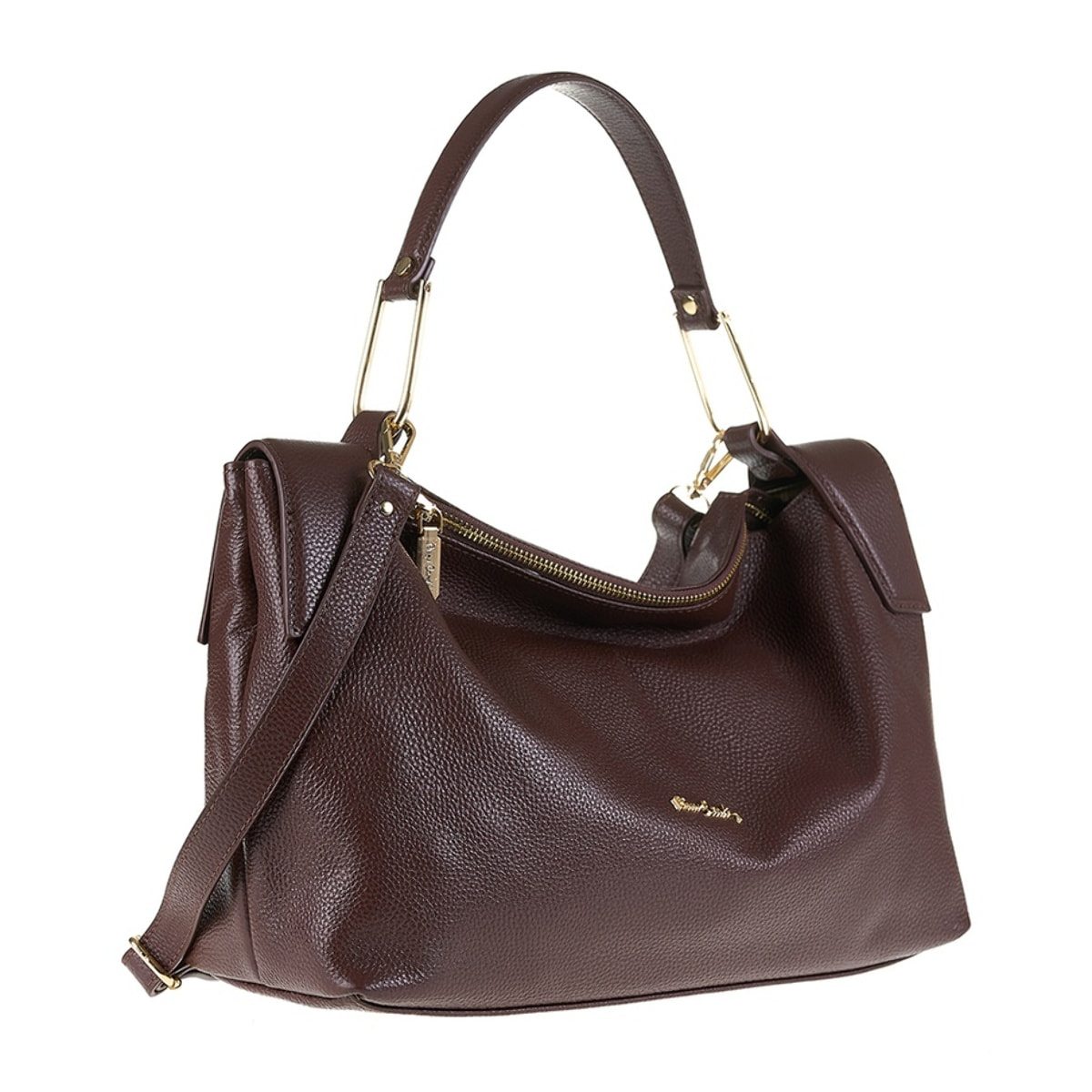 Borsa a spalla da donna Made in Italy - Modello Erisma Lux - 100% pelle - 39.0 x 23.0 x 12.0 cm