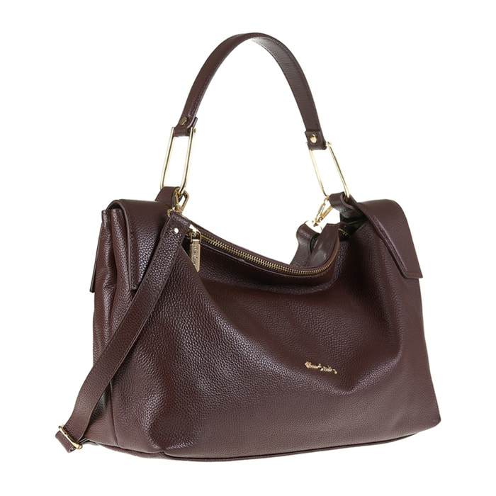 Borsa a spalla da donna Made in Italy - Modello Erisma Lux - 100% pelle - 39.0 x 23.0 x 12.0 cm