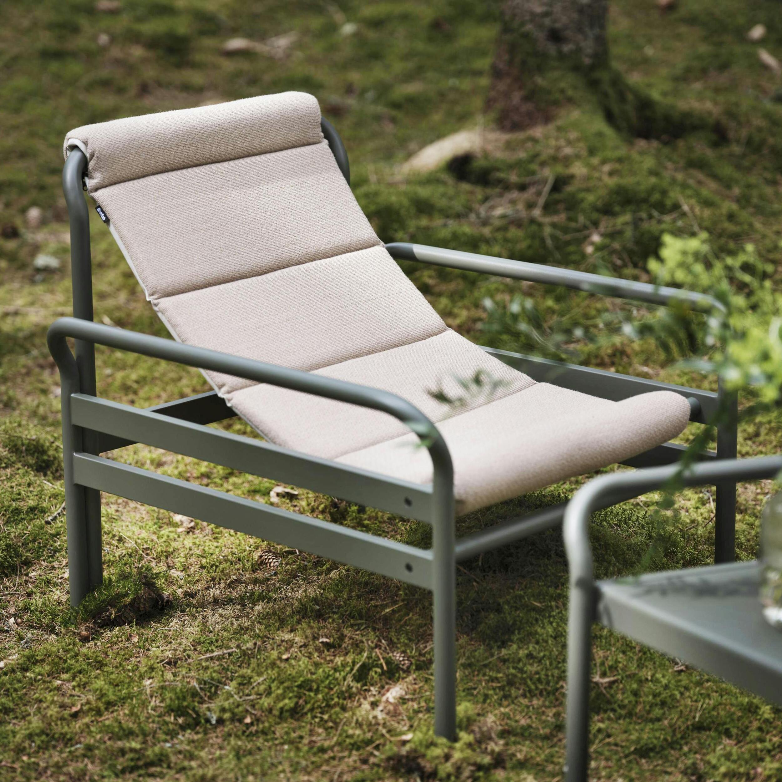 Salon de jardin en aluminium vert sauge (4 pièces) OSLO