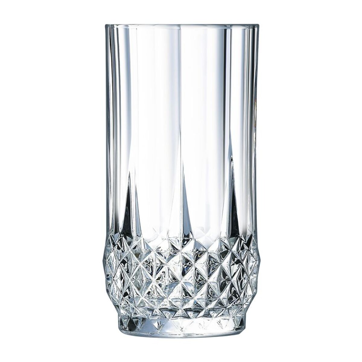 4 verres hauts 28 cl Longchamp- Cristal d'Arques