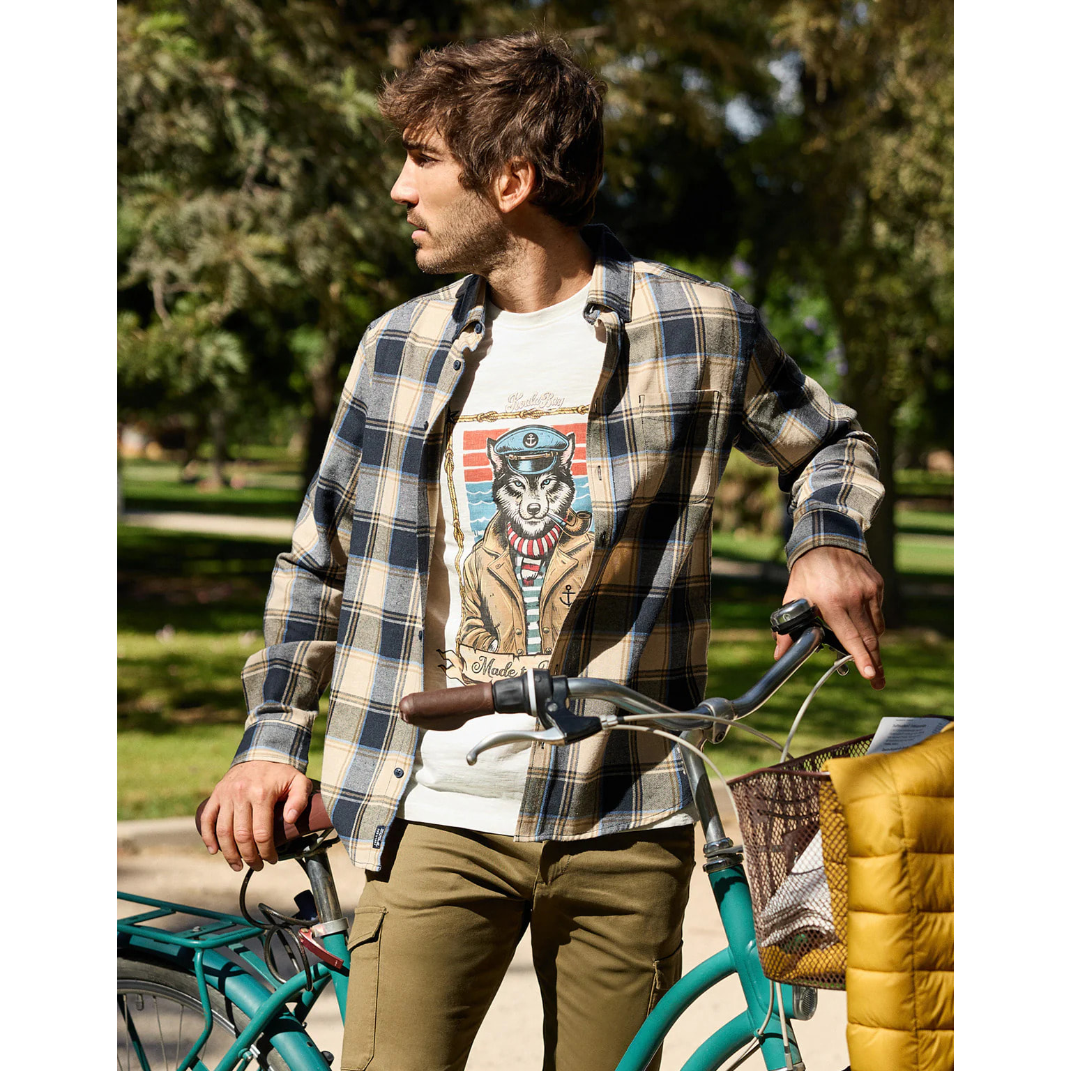 Camiseta Manga Corta Off White - Loberine