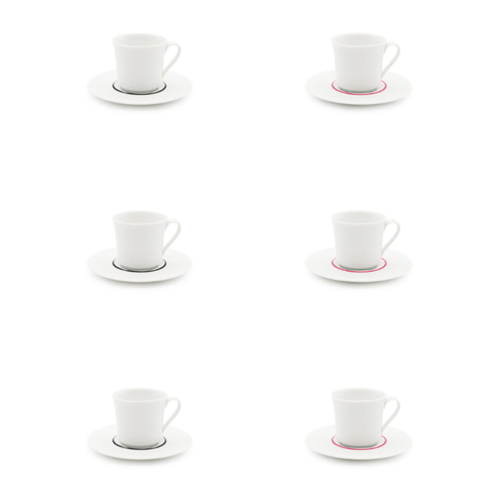 Coffret 6 services à café LIGNE