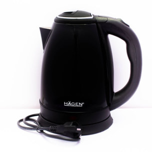 Bouilloire électrique 1.8L inox sans fil Noir Hagen HA5525-BLK