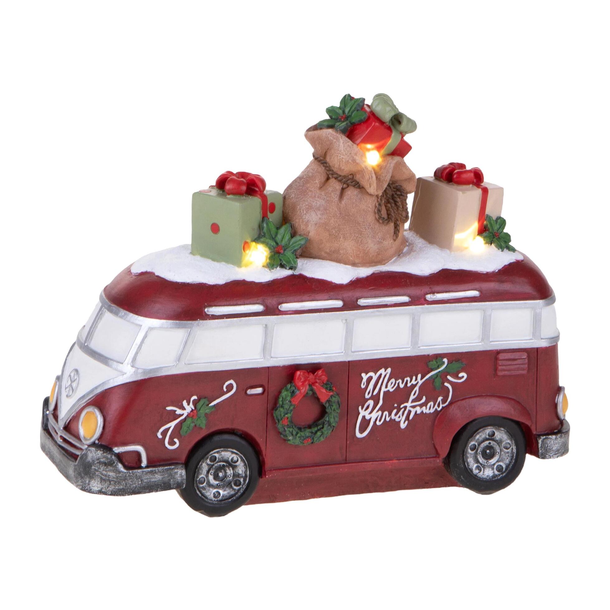 Van natale decorativo - Pezzi 2 - 14,5xH20x10,5cm - Bianchi Dino SpA