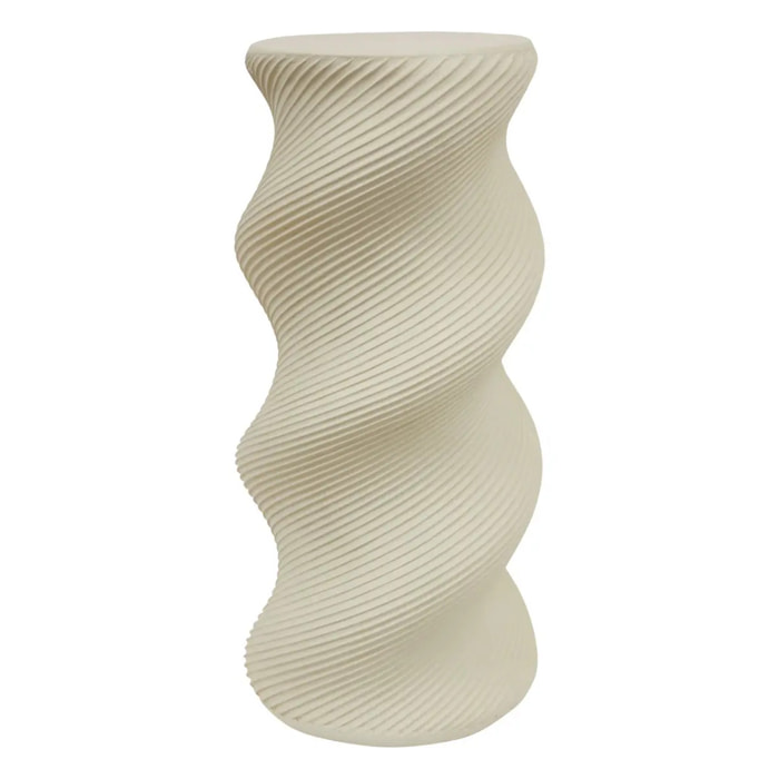 Porte-plante 1 étagères Twist beige 24x24cm