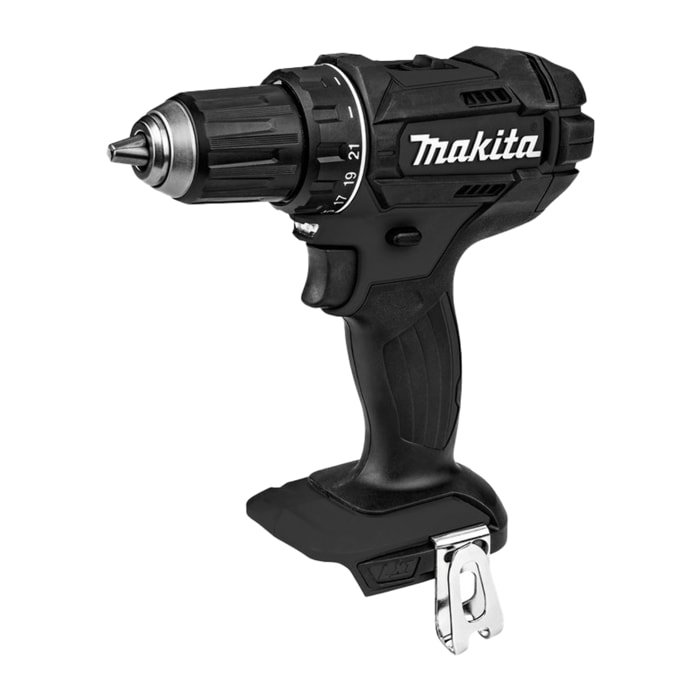 Perceuse-visseuse 18V Black - MAKITA - avec 2 batteries 3Ah + chargeur rapide + coffret avec accessoires - DDF482FX1B