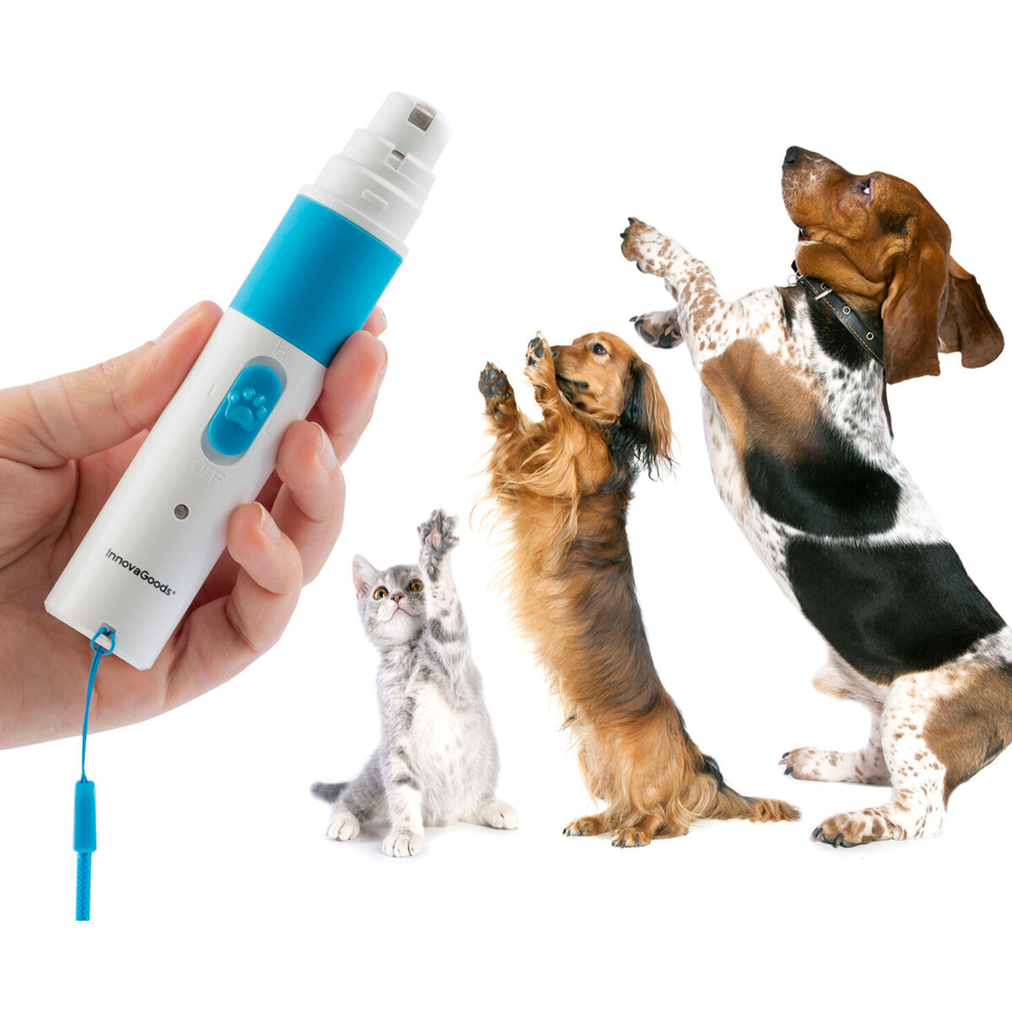 Lima de Uñas Recargable para Mascotas Pawy InnovaGoods