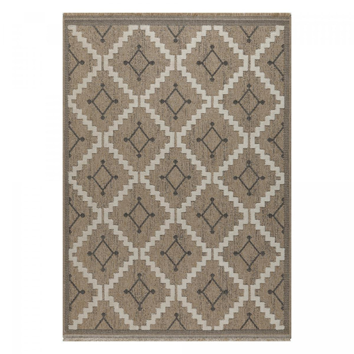 Tapis extérieur tissé kilim rectangle TEBI