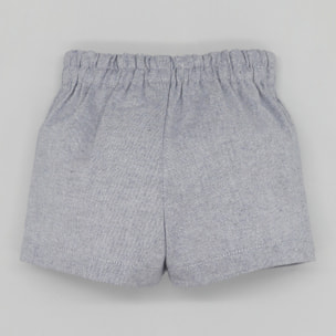 BERMUDA LONETA TEXTURA AZUL