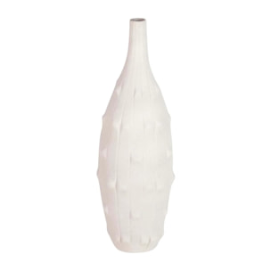 Florero Ceramica Beige 20x20x65 Cm