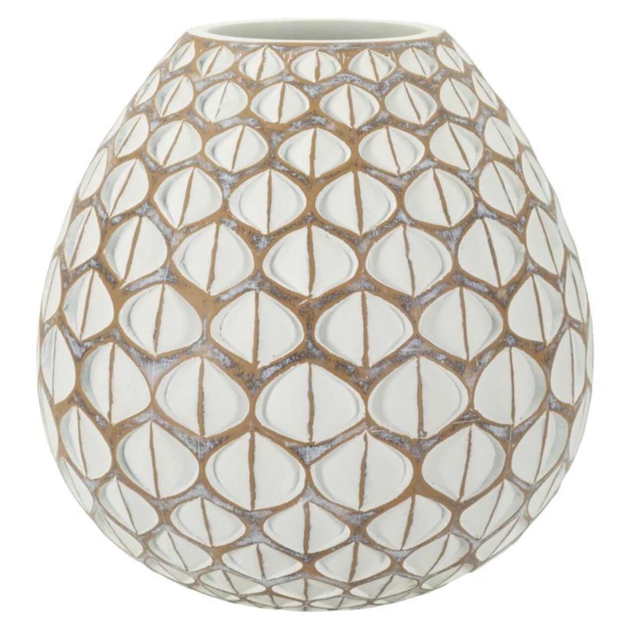 VASO RESINA TIBET CM Ø 27X27