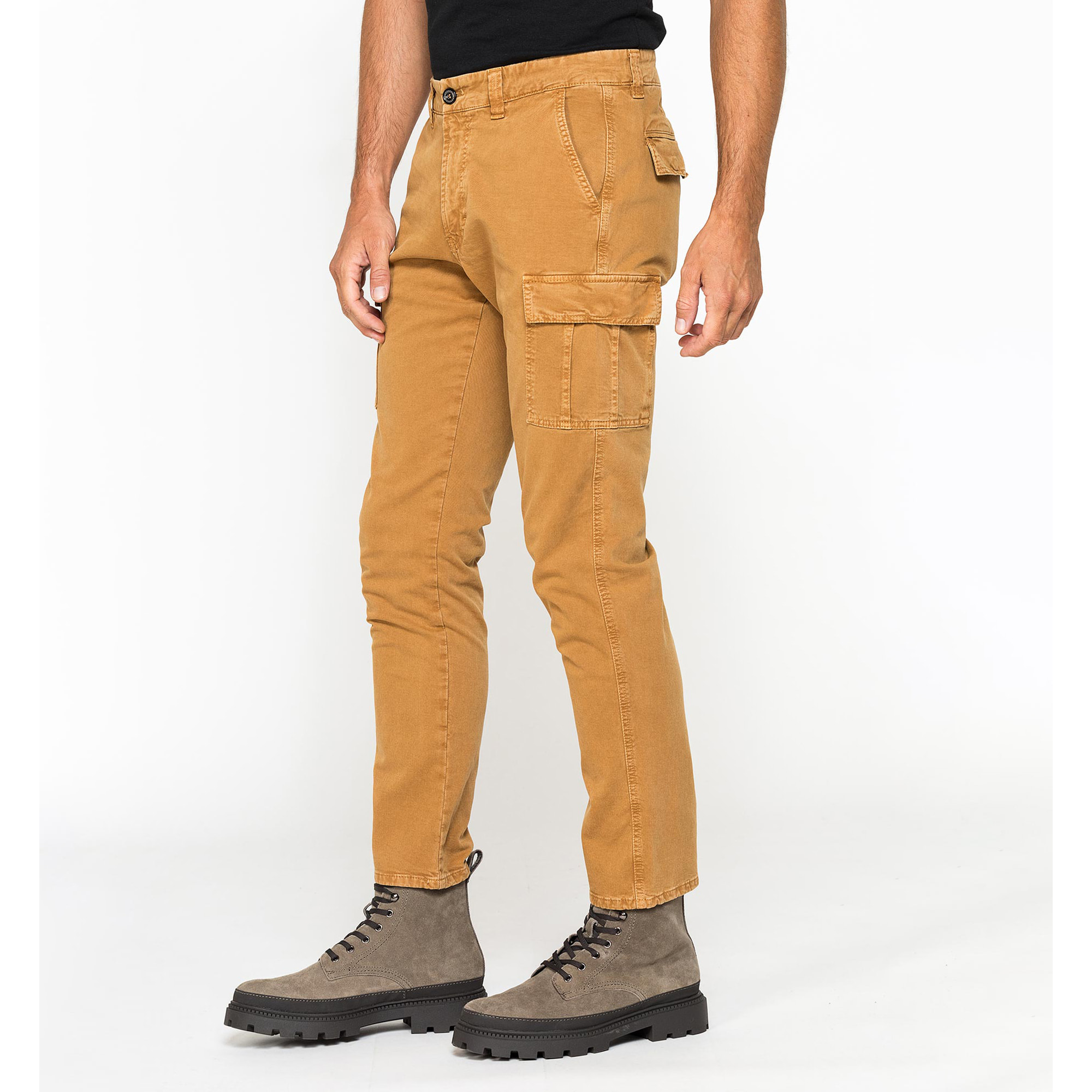 CARGO MOD. 619 SLIM FIT IN PESANTE GABARDINA STRETCH