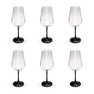 Set de 6 verres 450ml en cristallin SIGNATURE